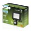 LED reflektor ZUNA2 10W 900lm 6500K IP44 Black Senzor pohybu LUMILED