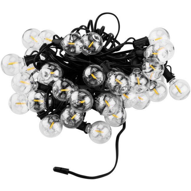 Solárna záhradná girlanda 40x LED ozdobné guľôčky 19,55m
