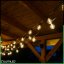 Záhradná svetelná reťaz Girland 20m 60x LED + 2 žiarovky 12W Warm 2700K DOLLIS2 LUMILED