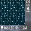 Svetelný záves vnútorný 1,2 m, 168 LED, studená biela