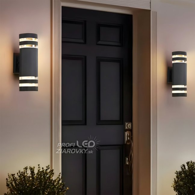 Záhradné nástenné svietidlo 2x E27 12W LED Upstairs Downstairs RINGO LUMILED