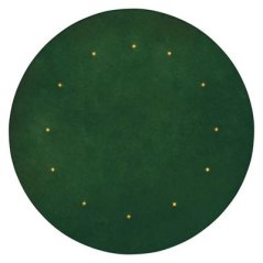 Led podložka pod vianočný strom, zelená, 1m, časovač