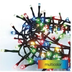 LED vianočná reťaz – ježko, 12 m, vonkajšia aj vnútorná, multicolor, časovač
