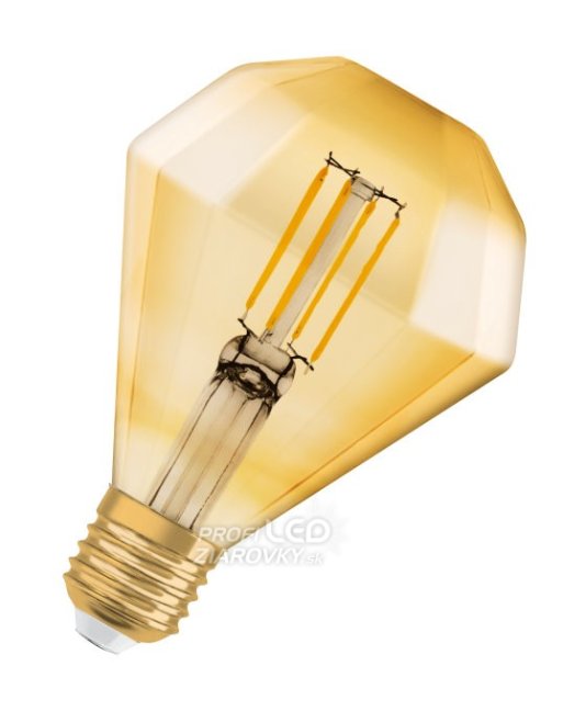 Led žiarovka filament e27 4,5w e27 osram vintage 1906 diamond - teplá biela