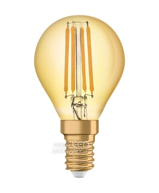 LED žiarovka E14 P40 4W = 35W 410lm 2400K Warm 300° Filament OSRAM Vintage 1906