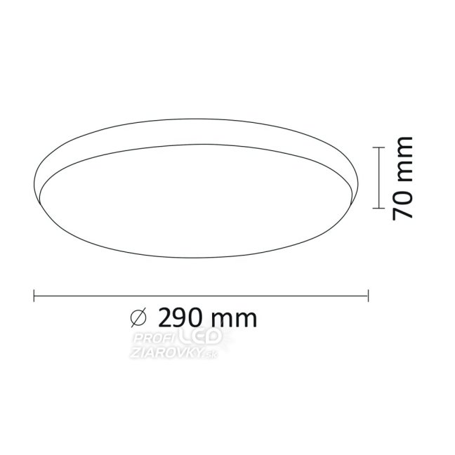 Plafón stropný LED 15W 1600lm 4000K neutrálna 120° biely chróm Kern Sanico Goldlux