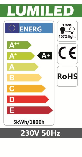 LED ŽIAROVKA E27 5W 470LM TEPLÁ BIELA