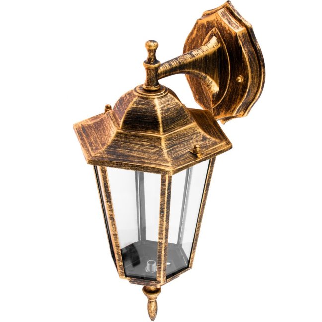 Vonkajšie fasádne nástenné svietidlo E27 LATARNIA DOWN DOWN Patina BELLIS LUMILED