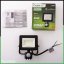 LED reflektor ZUNA2 20W 1800lm 6500K IP44 Black Senzor pohybu LUMILED