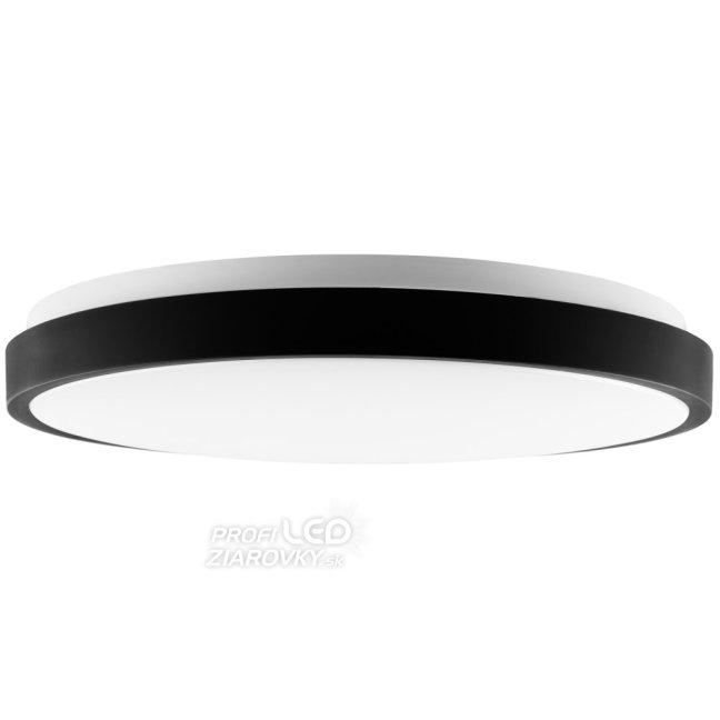 LED stropný plafón 36W 4000K CELIS Round IP44 Black Ring ALS LUMILED