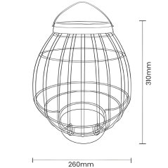 Vonkajšia solárna LED záhradná stojaca lampa s príveskom 3000K IP44 Dusk Sensor
