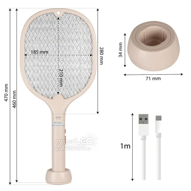 Insekticídna lampa Elektrická UV pasca Paleta 2v1 na muchy komáre hmyz VAYOX