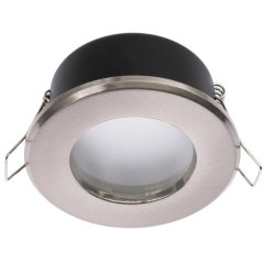 HALOGEN svietidlo na zapustenie do kúpeľne hermetické AQUS GU10 LUMILED Satin IP44 FIXED