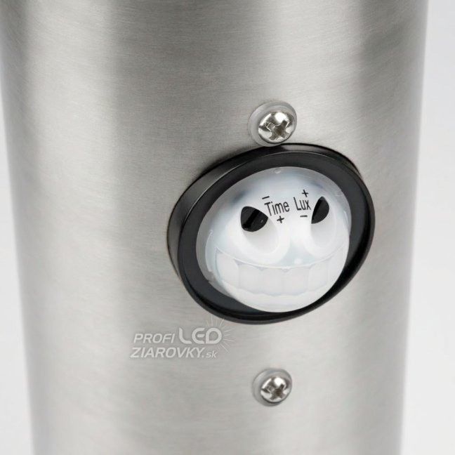 Záhradný stĺpik vonkajší E27 INOX 65cm so senzorom pohybu Lilium LUMILED