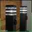 Záhradná LED lampa - stĺpik - E27 - so zásuvkou TAXUS 2 - 60 cm - LUMILED