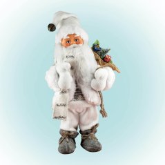 Tancujúci, hrajúci mikuláš, biely, 30cm, 4,5v
