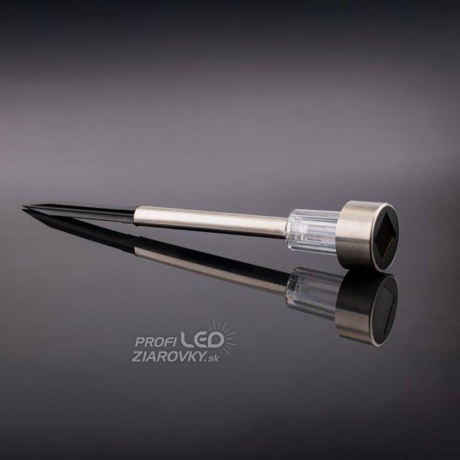 Záhradná lampa LED so solárnym pohonom Chrome 6500K PALIS LUMILED