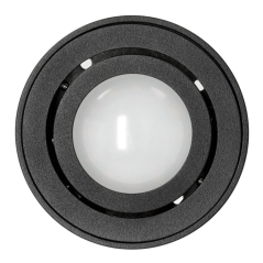 Povrchová montáž svietidla HALOGEN SPOT 50mm Black Round Movable OH36S Kobi