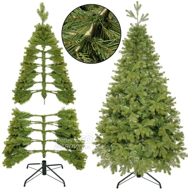 Umelý vianočný stromček - 180cm - prírodná borovica premium