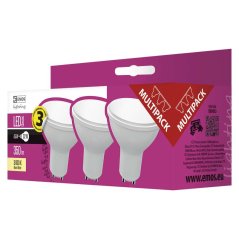 Led žiarovka classic 4,5w gu10 teplá biela 3ks