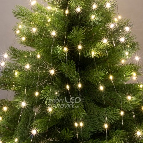 Svetelná reťaz zväzok vonkajšia 1,9 m, 200 LED, teplá biela