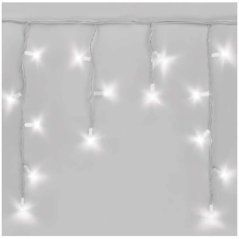 Viktória led svetelná záclona vonkajšia flash - 500led - 30m studená biela / flash prebliknutie studená biela - biely kábel