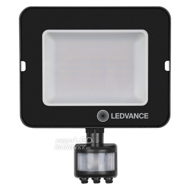 LED reflektor 50W 4500lm 4000K IP65 čierny so senzorom pohybu a súmraku LEDVANCE COMPACT V