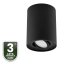 HALOGEN Spot Tube Movable GU10 Round Black 125mm AMAT-XL LUMILED pre povrchovú montáž