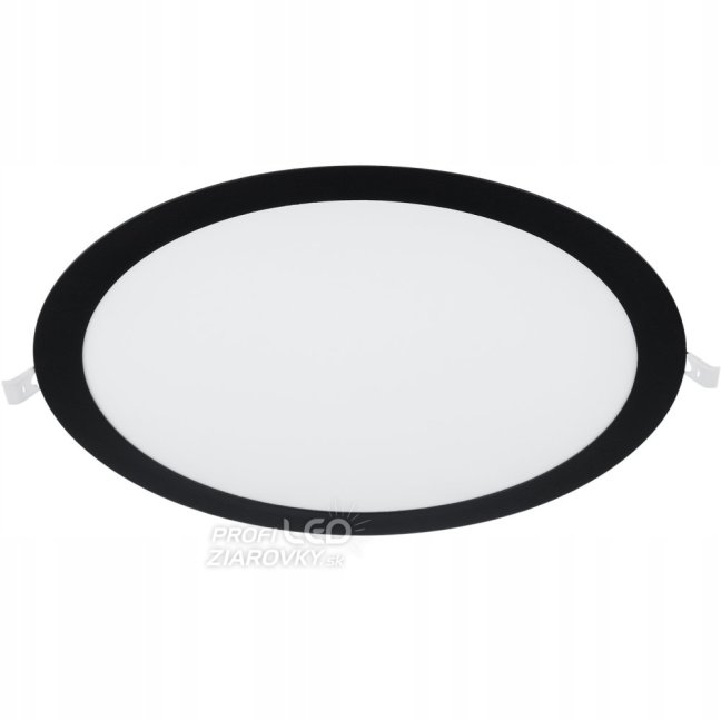 Plafond LED panel 24W 4000K 1920lm 29cm Round Flush Mount Black ECOLIGHT