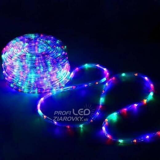 LED hadica vonkajšia 20 m, priemer 6 mm, 480 LED, farebná, svetelné programy