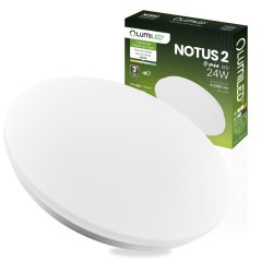 Plafón LED stropná prisadená lampa 24W NOTUS 2 okrúhly IP44 36 cm LUMILED