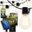 Girlanda solárna záhradná 30x LED dekoratívna žiarovka 10, 7m 2700K teplá LUMILED