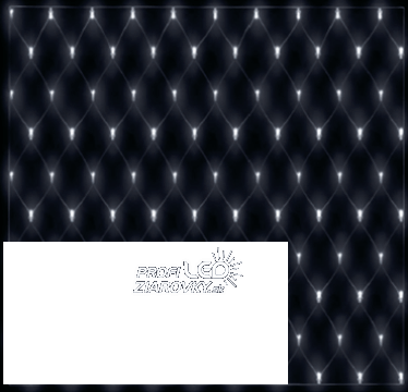 Svetelná sieť vonkajšia 2 × 1,5 m, 160 LED, studená biela