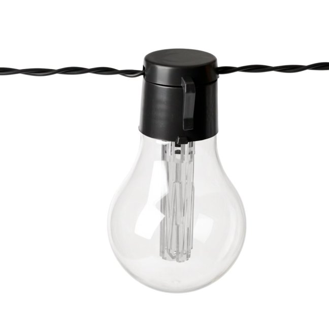 Solárna záhradná girlanda 20x LED dekoratívna žiarovka 7, 7m 2700K teplá LUMILED