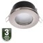 HALOGEN svietidlo na zapustenie do kúpeľne hermetické AQUS GU10 LUMILED Satin IP44 FIXED