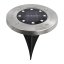 Sada 4x záhradná lampa 8x LED 0,8W SOLAR DOGRUNT s krytím IP54