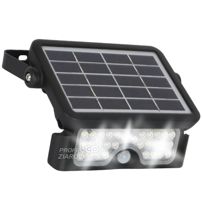 Solárne LED reflektory HALOGEN MHC 5W 4000K 500lm KOBI Senzor pohybu