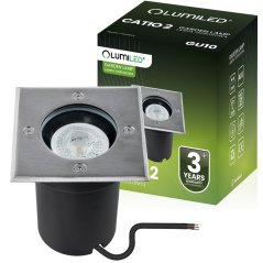 Zapustené GU10 IP67 IK09 štvorcové CATIO 2 LUMILED