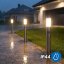 Záhradný stĺpik vonkajší E27 INOX 65cm so senzorom pohybu Lilium LUMILED