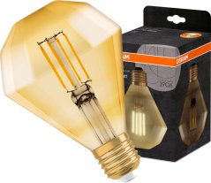 Led žiarovka filament e27 4,5w e27 osram vintage 1906 diamond - teplá biela
