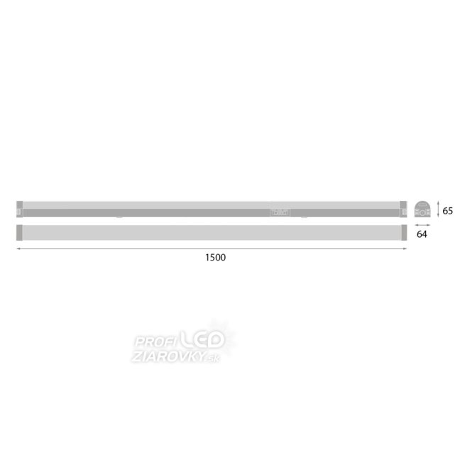 Ledvance 60W 9000lm CCT White Linear Combo strip light fitting