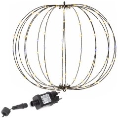 Vianočná dekorácia do záhrady - 160 LED, IP44 teplá biela + biele blikanie