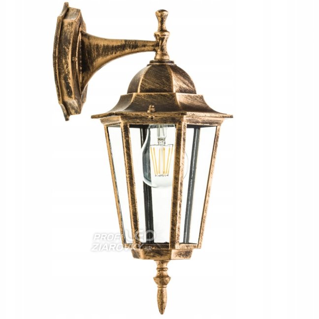 LED fasádne svietidlo Vonkajšie nástenné svietidlo E27 IP54 Patina KOBI