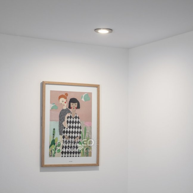 HALOGEN svietidlo na zapustenie do kúpeľne hermetické AQUS GU10 LUMILED Satin IP44 FIXED