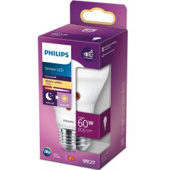 LED žiarovka E27 A60 7,5W = 60W 806lm 2700K Warm 250° so súmrakovým senzorom PHILIPS