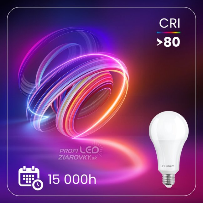 LED žiarovka E27 A80 24W = 200W 3452lm 3000K Warm 260° CCD LUMILED