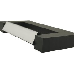 Svietidlo nad zrkadlo LOVIS Nástenné LED svietidlo do kúpeľne 12W 840lm Čierna Neutrálna 60cm IP44 360°