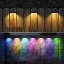 Solárna záhradná lampa LED nástenná lampa 3000K + RGB KEOS LUMILED