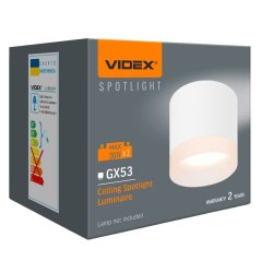 SPOT Povrchový reflektor 1x GX53 White Videx