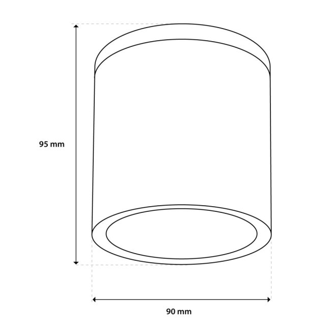 Vonkajšie bodové svietidlo GU10 LED IP54 Round 95mm RONDE LUMILED